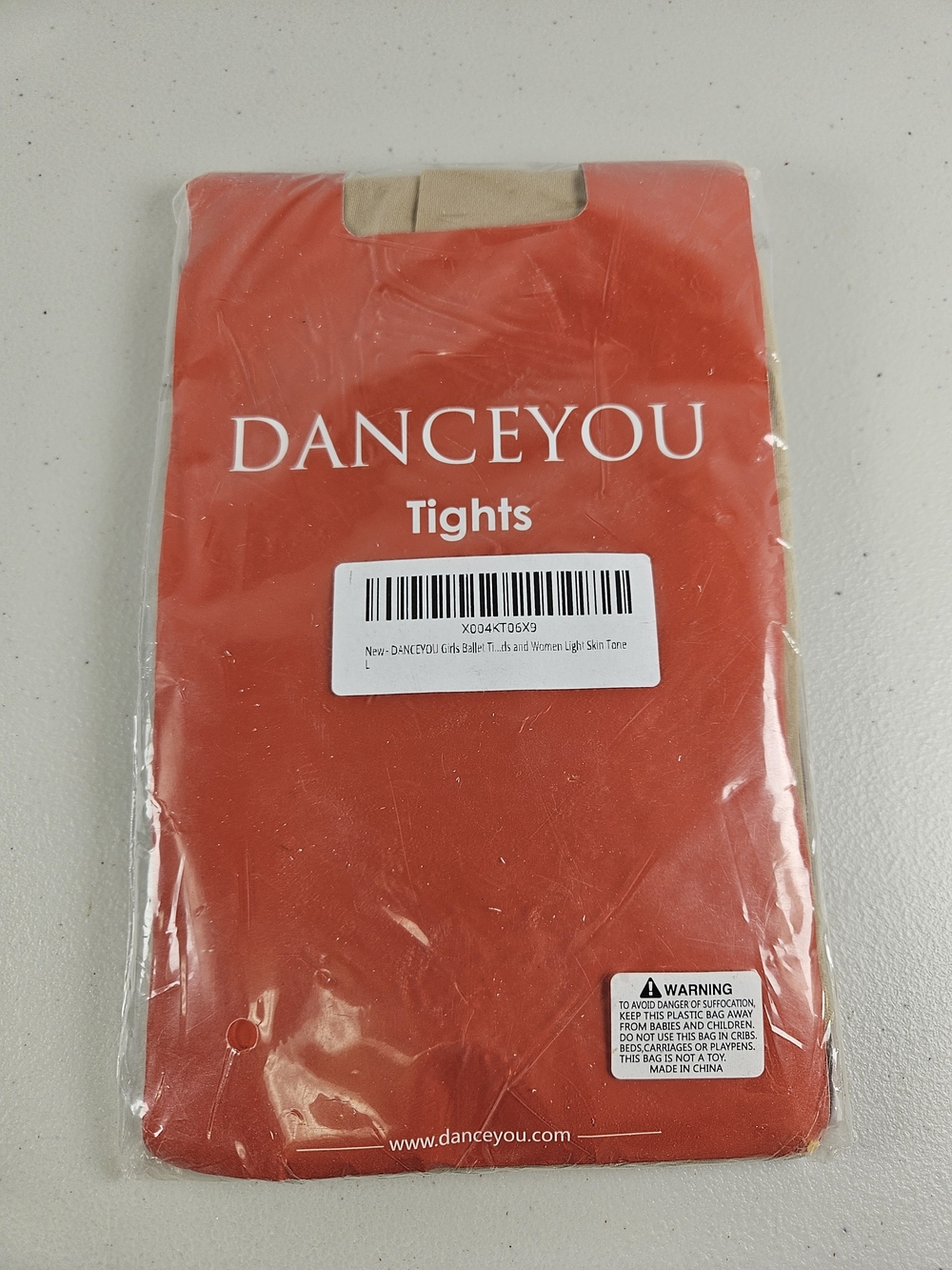 New DANCEYOU Girls Ballet Tights And Women Light Skin Tone Large